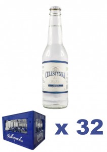 WODA CELESTYNKA butelki szklane TWIST zwrotne 0,33l paleta 768 sztuk